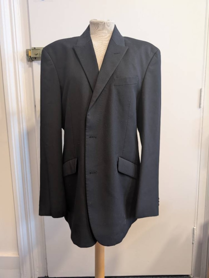 Cotton Structure Blazer Men Blaze Black Size: M
