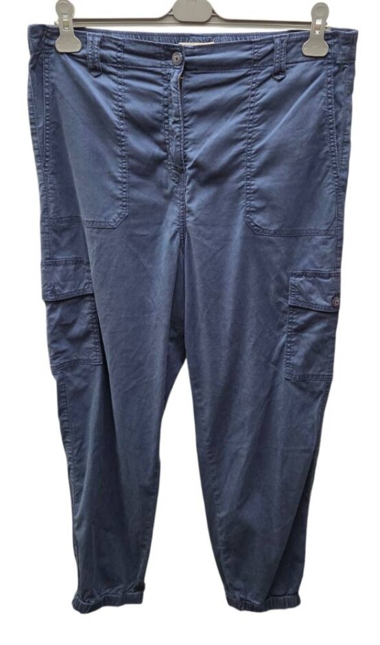 M&s Marks & Spencer Cargo Trousers Navy Size: 16