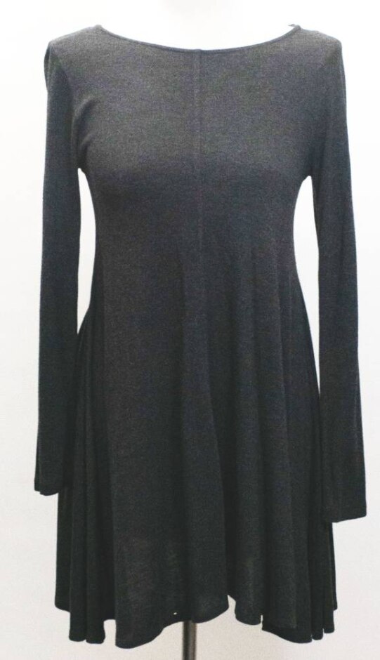 Toast Long Sleeve Shift Dress Grey Size: 10