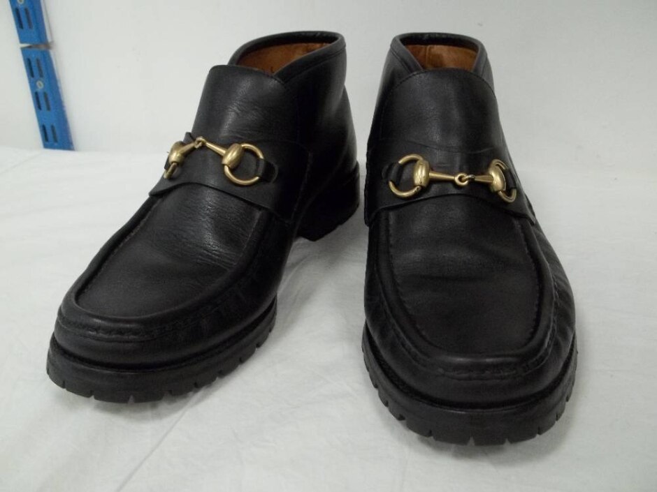 Gucci -loafer - Black Leather - Size 42.5