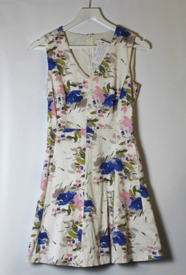 Reiss Floral Dress White Size: 6