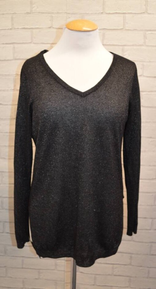The White Company  Sparkle Top  Black  Size: 14
