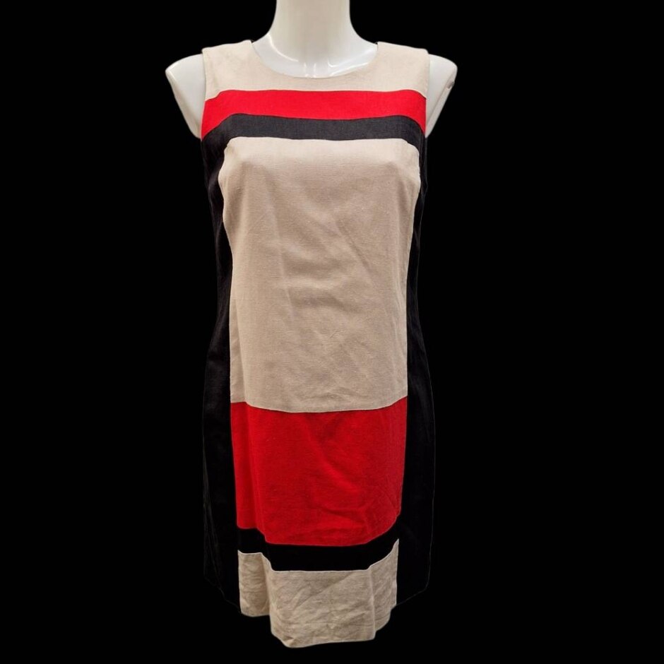 Debenhams Dress Black, White Size: 10