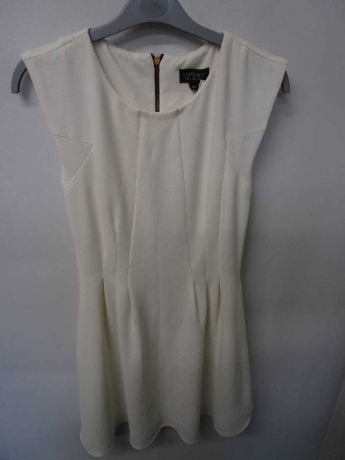 Topshop Dress White Size: Xs