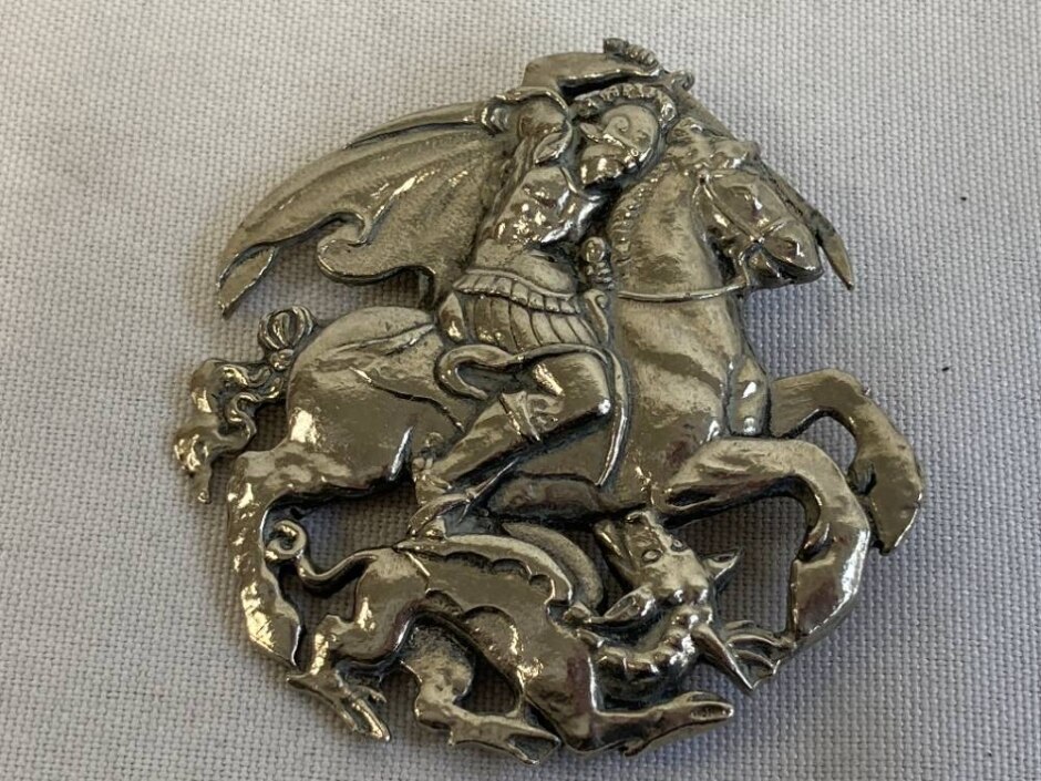 Jewelcraft George And The Dragon Brooch