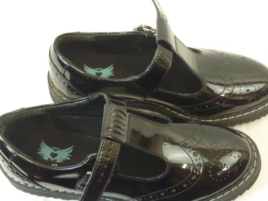 Angry Angels Size 5 Patent Mary Jane Shoes