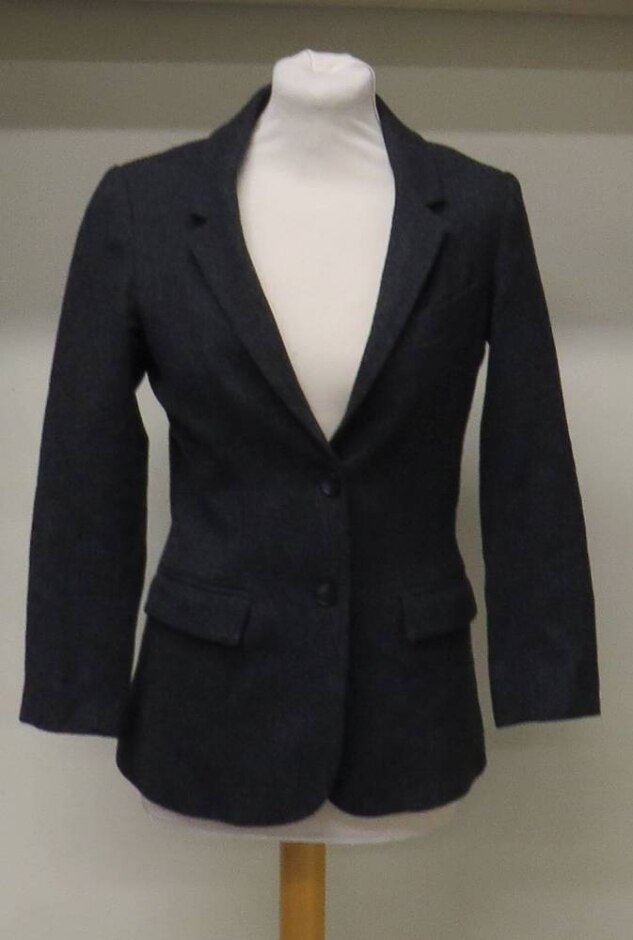 Thomas Pink Single Breasted Lined  Blazer Dark Grey  Size: 8