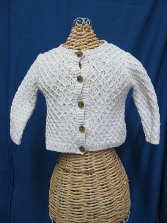 The Little White Company Cardigan Cream Size: 3-6 Months