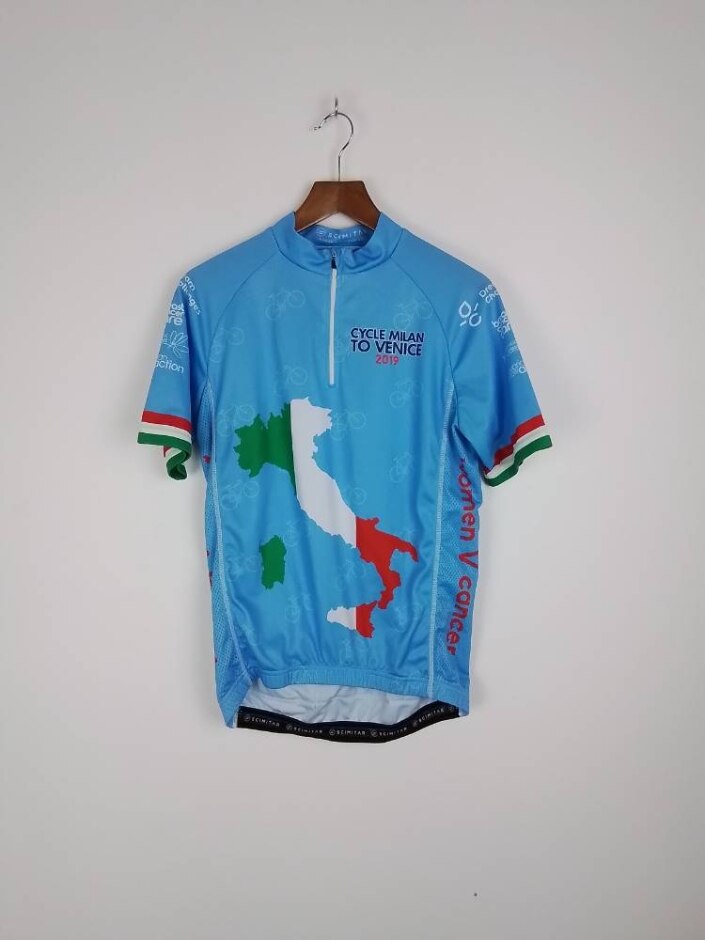 Scimitar Sportswear Women Cancer Cycle Milan 2019 Blue Multi Size: S