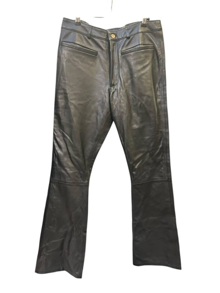 Muubaa Men's Leather Trousers (nwt) Black  Size: 34
