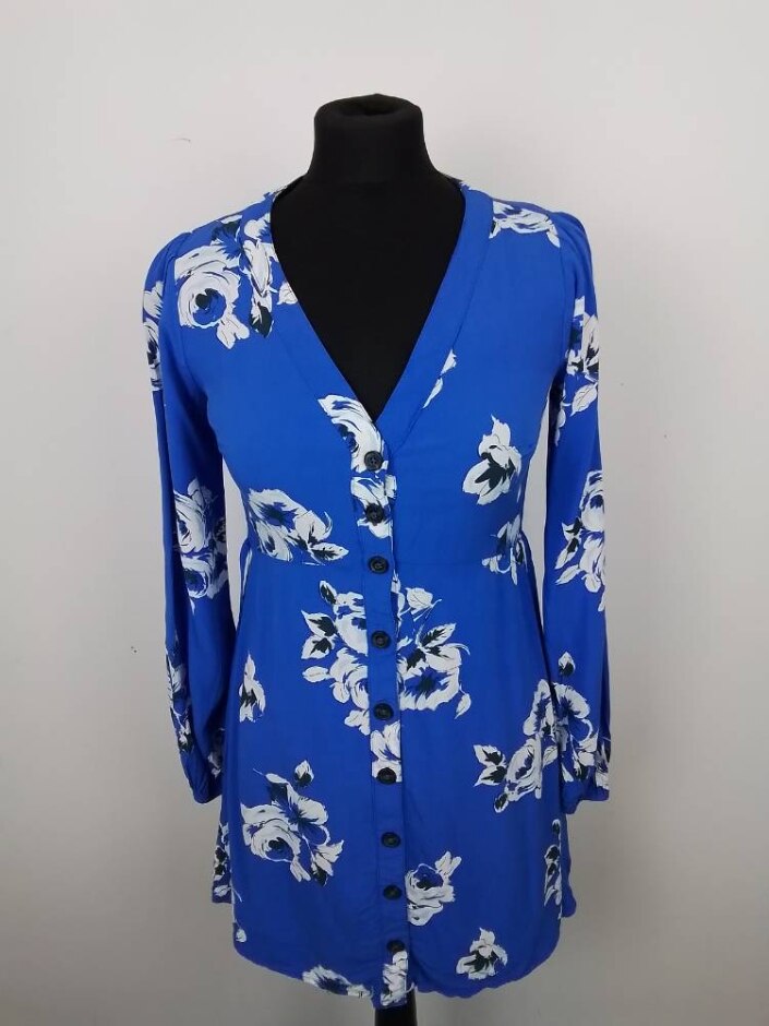 Abercrombie & Fitch Women's Short Dress Mixed Blue Size: Xs