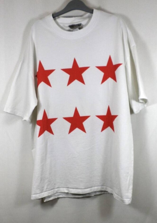 Stussy World Tour Label T-shirt White Size: Xxxl