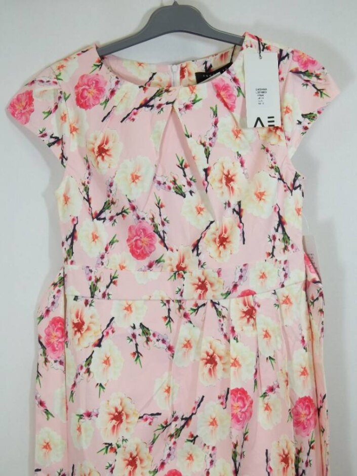 Angeleye Short Dress -fitted -polyester Pastel Color Size: 14