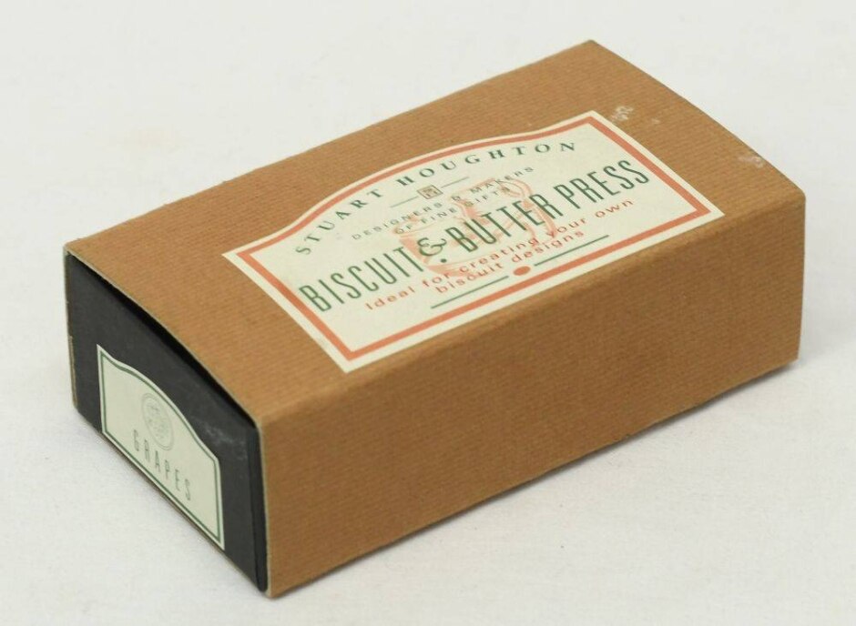Biscuit And Butter Press.  'grapes' Imprint Stamp From Stuart Houghton.