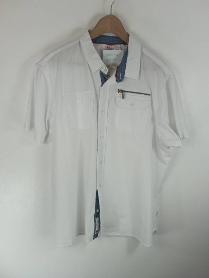 Lee Cooper Short Sleeved Shirt. White Size: Xl