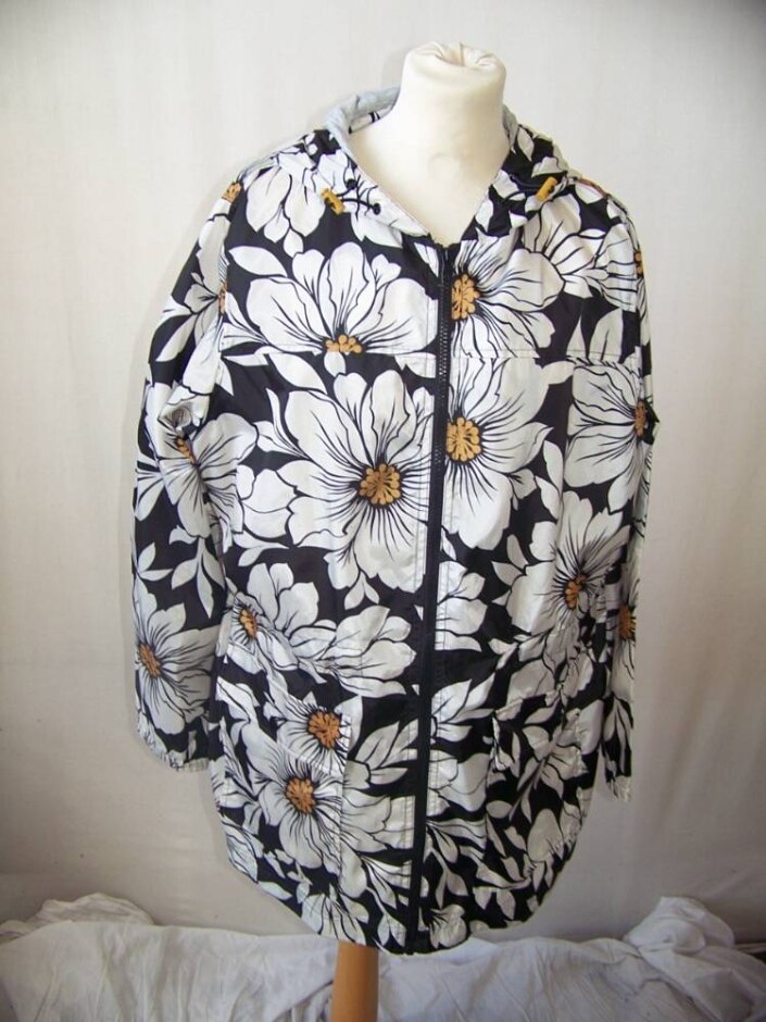 M&s Collection Floral Raincoat Multi Size: L