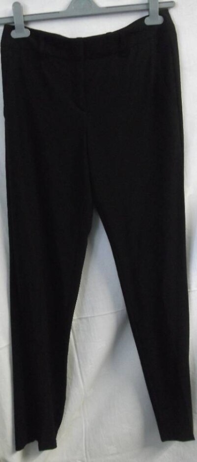 Armani Lightweight Wool Trousers Black Size: 8