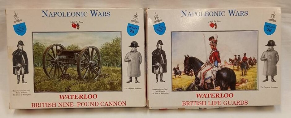Boxed A Call To Arms Napoleonic Wars British Life Guard Figures & Nine-pound Cannon