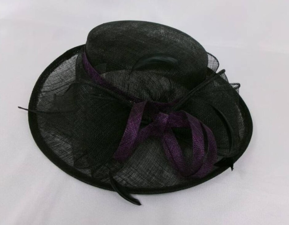 special Occasion" Abaca Hat Black