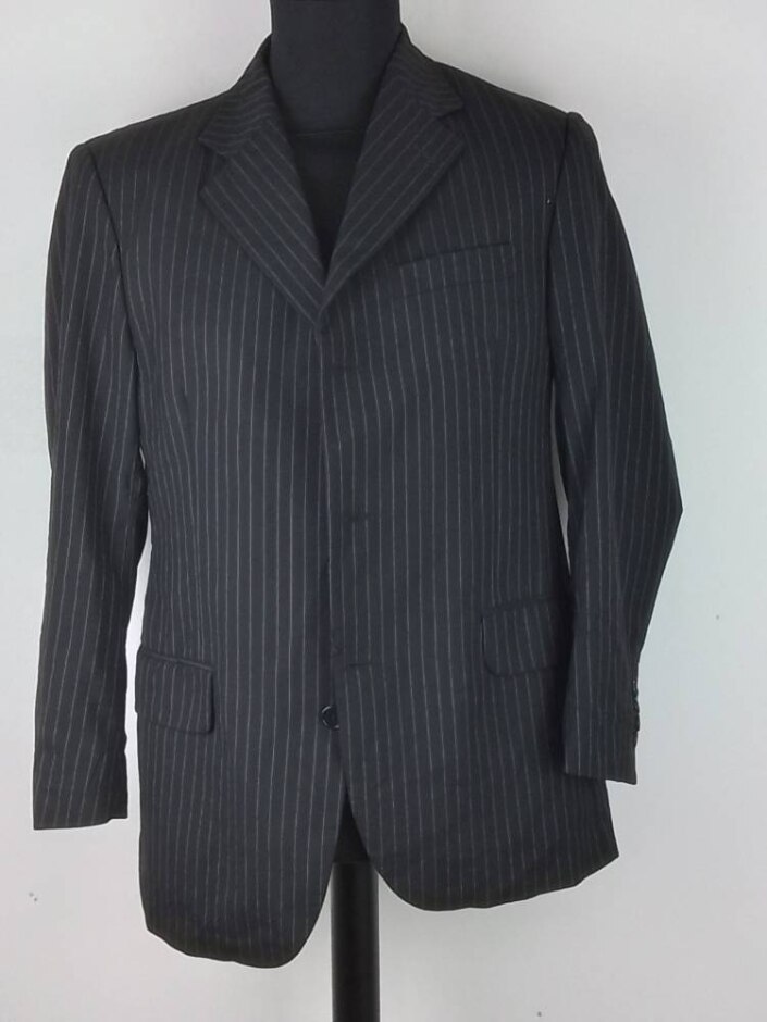 Yves Saint Laurent Pin Stripe Blazer Jacket Immaculate  Black & White Size: M