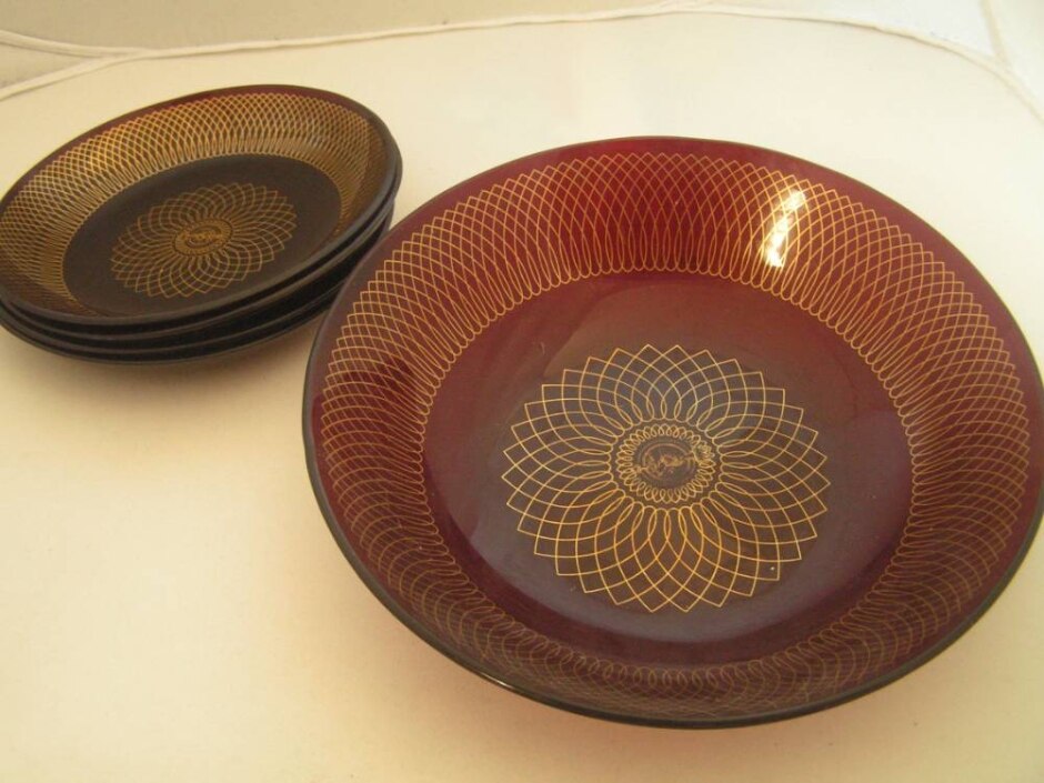 Chance 'fiesta Glass' Red Ruby Set