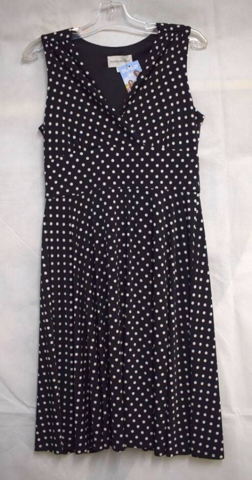 Ronni Nicole Spot Jersey Occasion Dress Black & White Size: 10