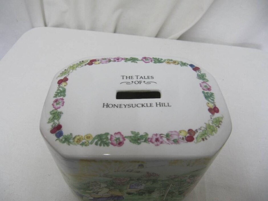 Ceramic Money Box From The Tales Of Honeysuckle Hill 2003, From Villeroy And Boch Series.