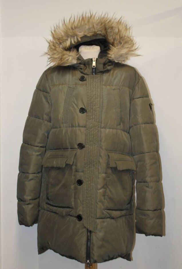 Guess Parka Khaki Green Size: Xl