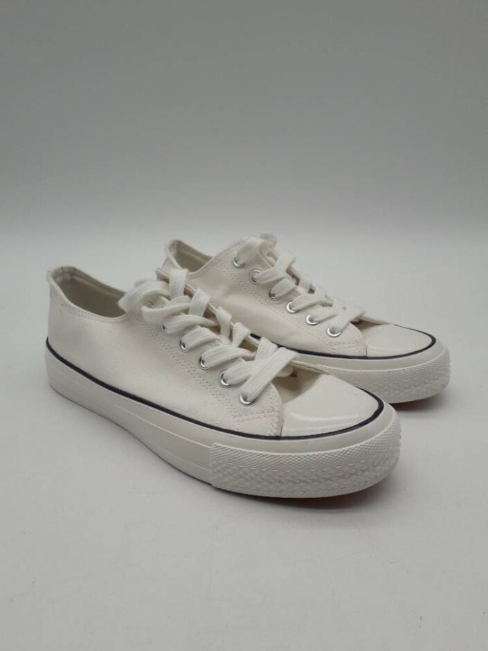 M&s Women's Lace Up Trainers White Size Uk 4 New