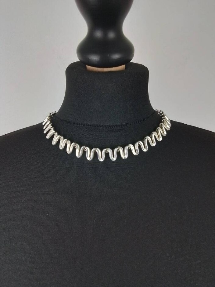 Mexican Silver Necklace And Earring Set