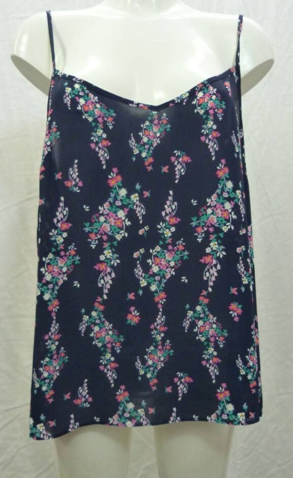 Primark Patterned Strappy Top Multi Size: 18
