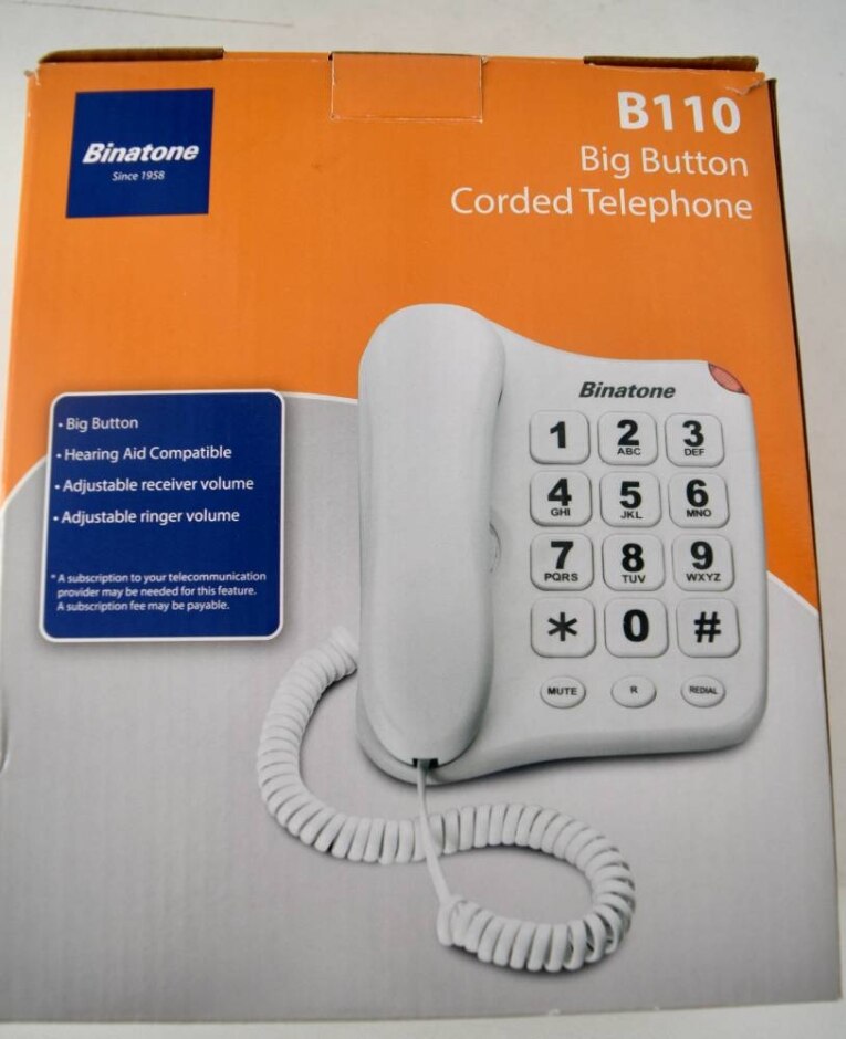 Binatone Big Button 110 Corded Phone