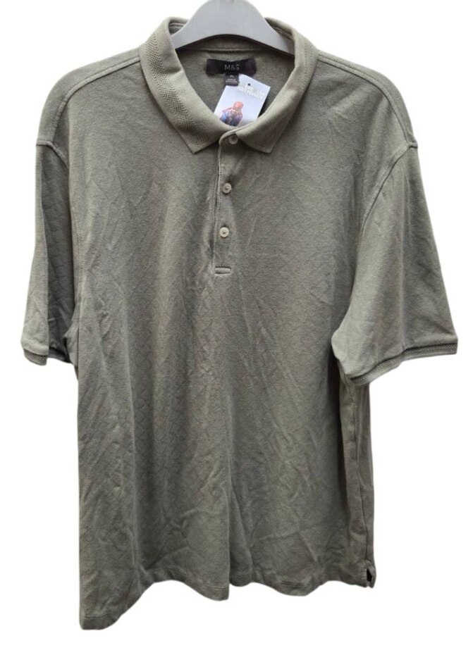 M&s Marks & Spencer Polo Green Size: Xl
