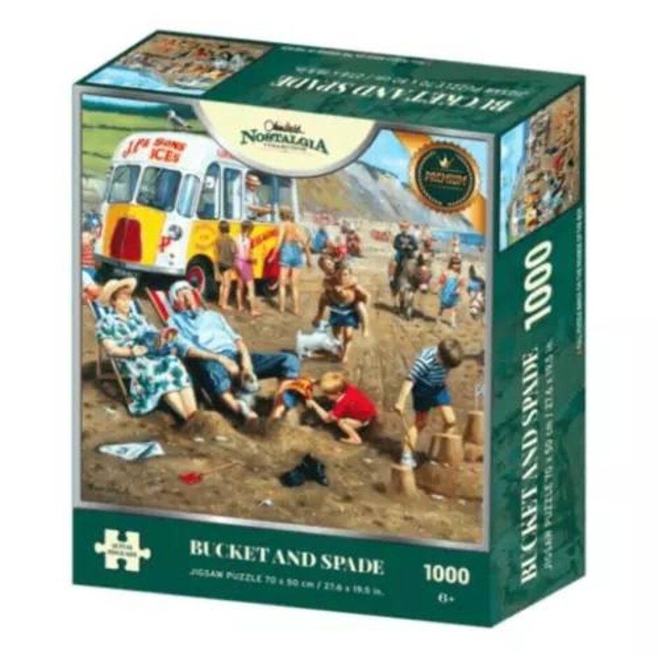 Kidicraft - Nostalgia Collection - Bucket & Spade - 1000 Piece Jigsaw Puzzle