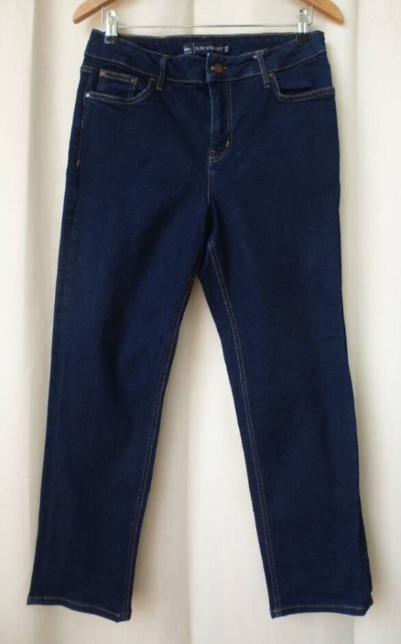 Boden Petite Slim Straight Jeans Indigo Size: 14
