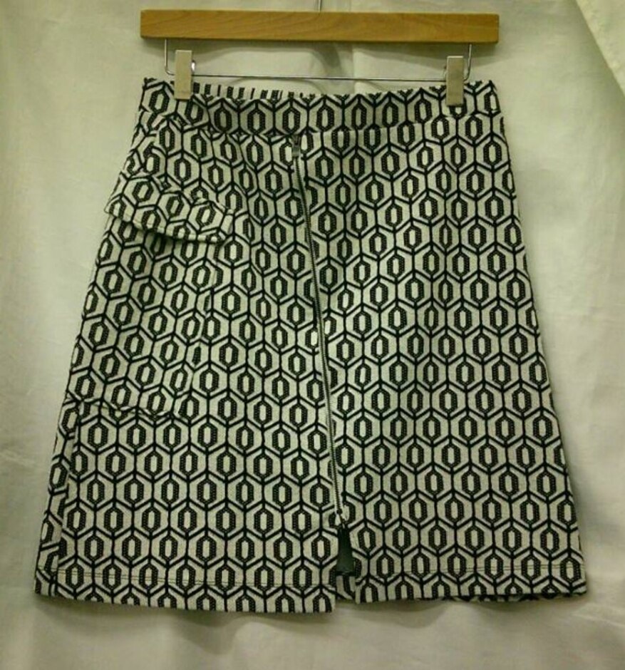 Next A-line Skirt White Mix Size: 12