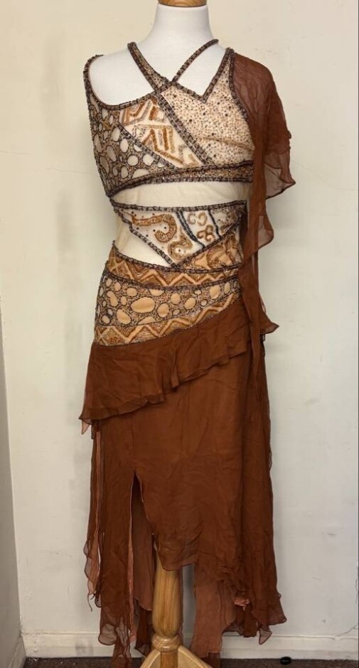 Anna Rossi Women Dress With Beads Multicolored Size: S