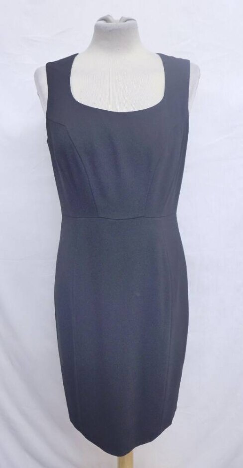 Hobbs London Mid Waist Sun Dress Raven Black Size: 10