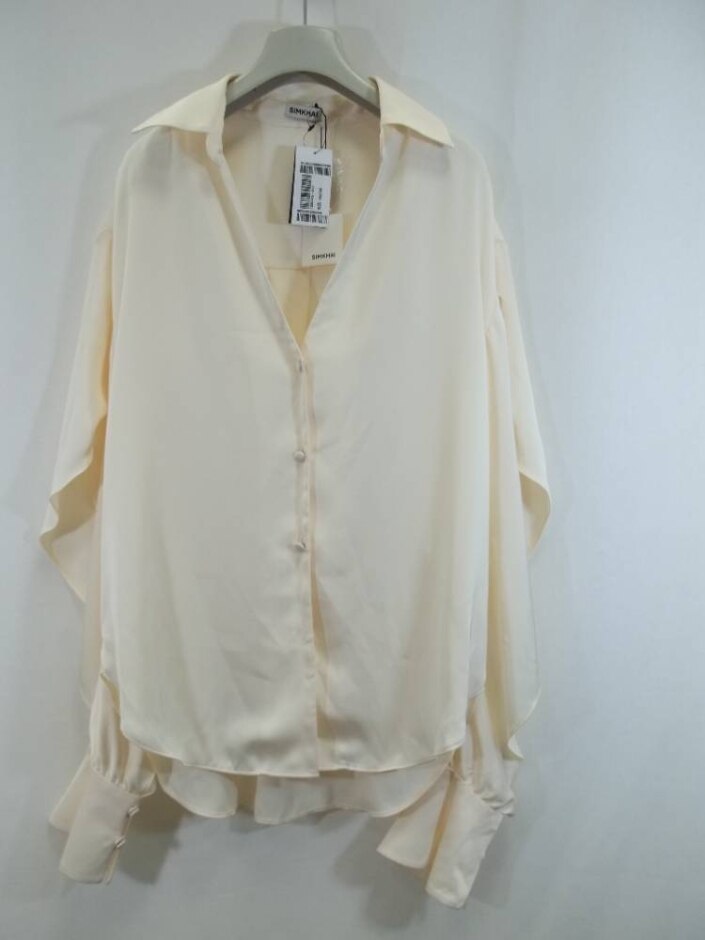 Simkhai New- Shirt - Satin/polyester Off White Size: M