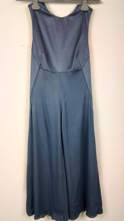 Jigsaw Salena Silk Dress Grey Size: 8