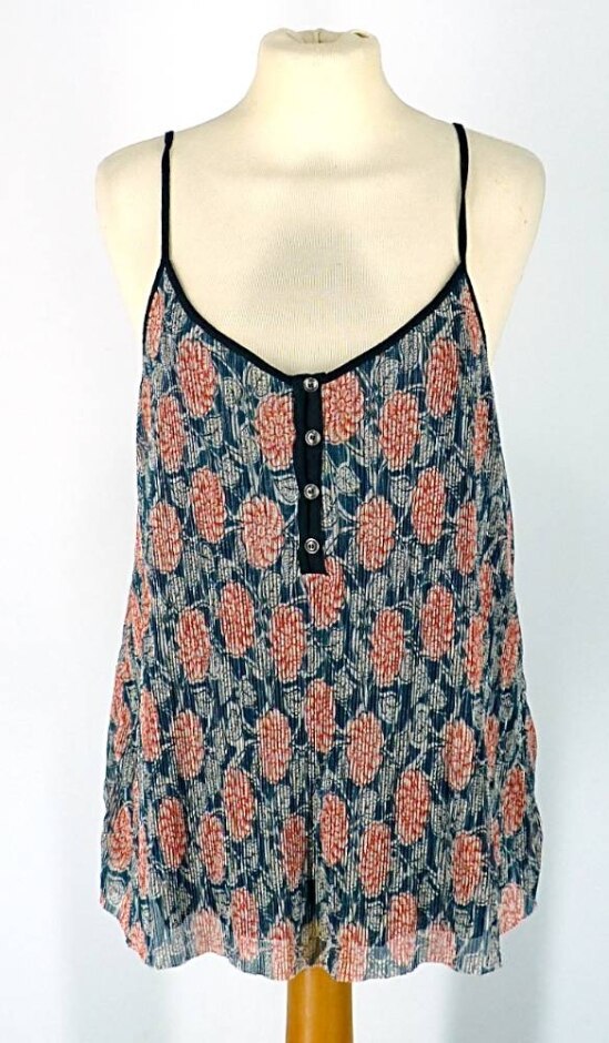 maeve by anthropologie glitter cami top multi-coloured size: s