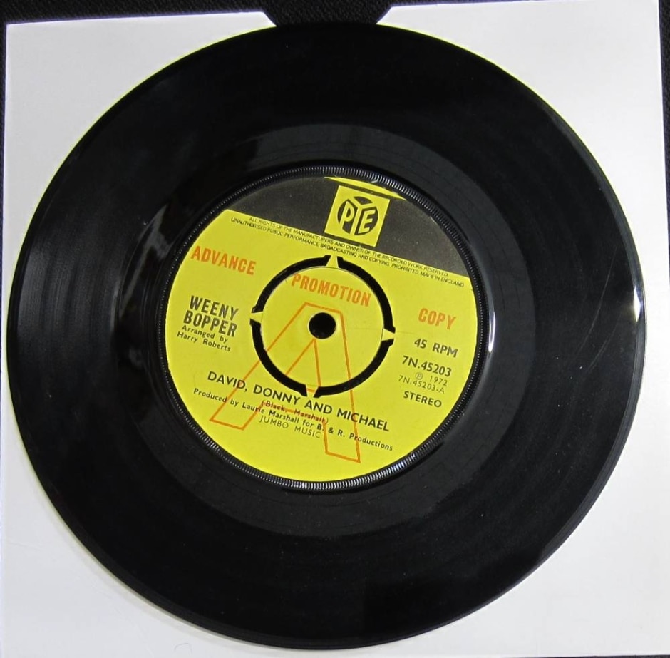 Weeny Bopper David Donny and Michael/ Won #39 t You Smile For Me 45rpm 7 Weeny Bopper David Donny and Michael/ Won #39 t You Smile For Me 45rpm 7