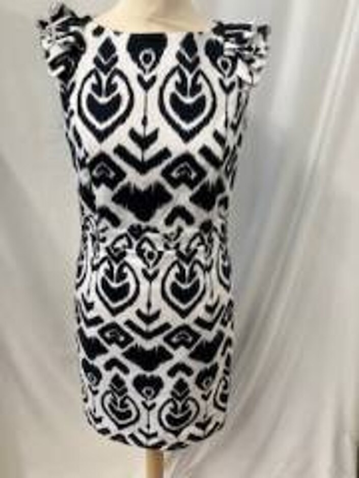 next dress black & white size: 8