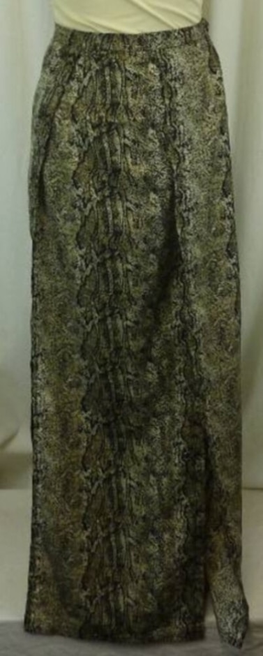 nasty gal split maxi skirt gold size: 12