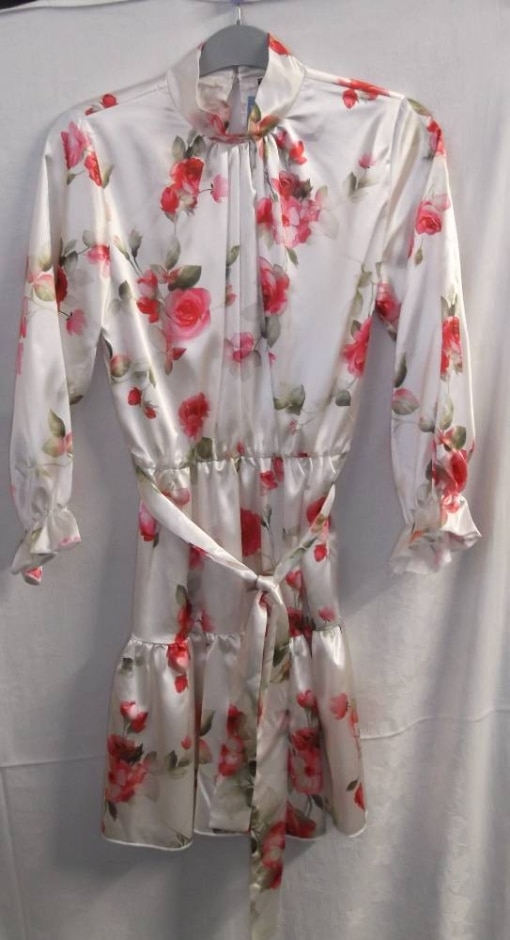 nasty gal long sleeve dress patterned size: xs