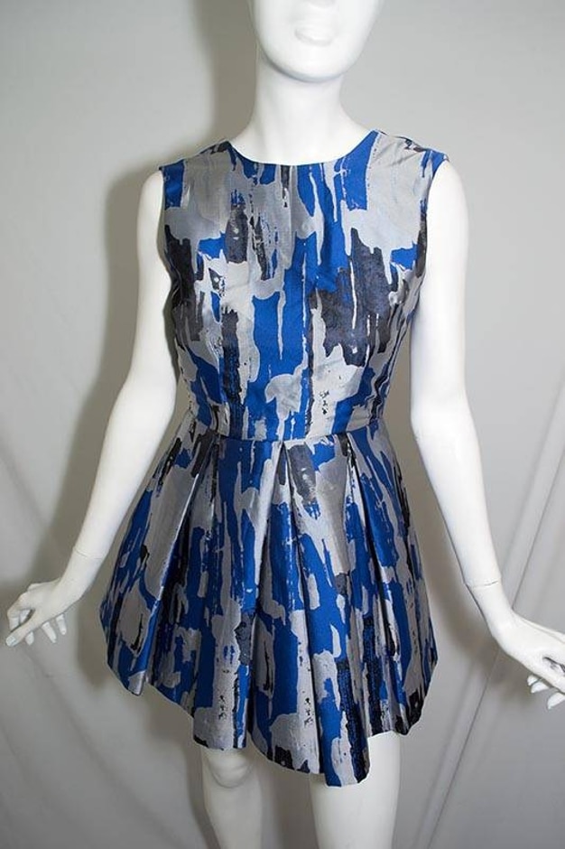 aq/aq sleeveless mini dress blue size: 6
