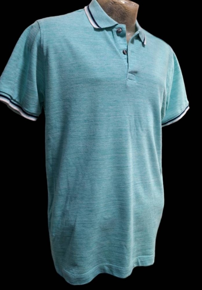 matalan short sleeved polo t-shirt mint green size: l