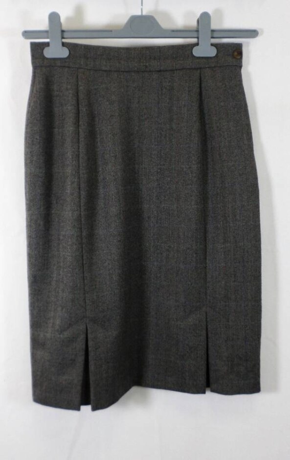 nicole farhi pencil skirt - 100% wool grey size: 12