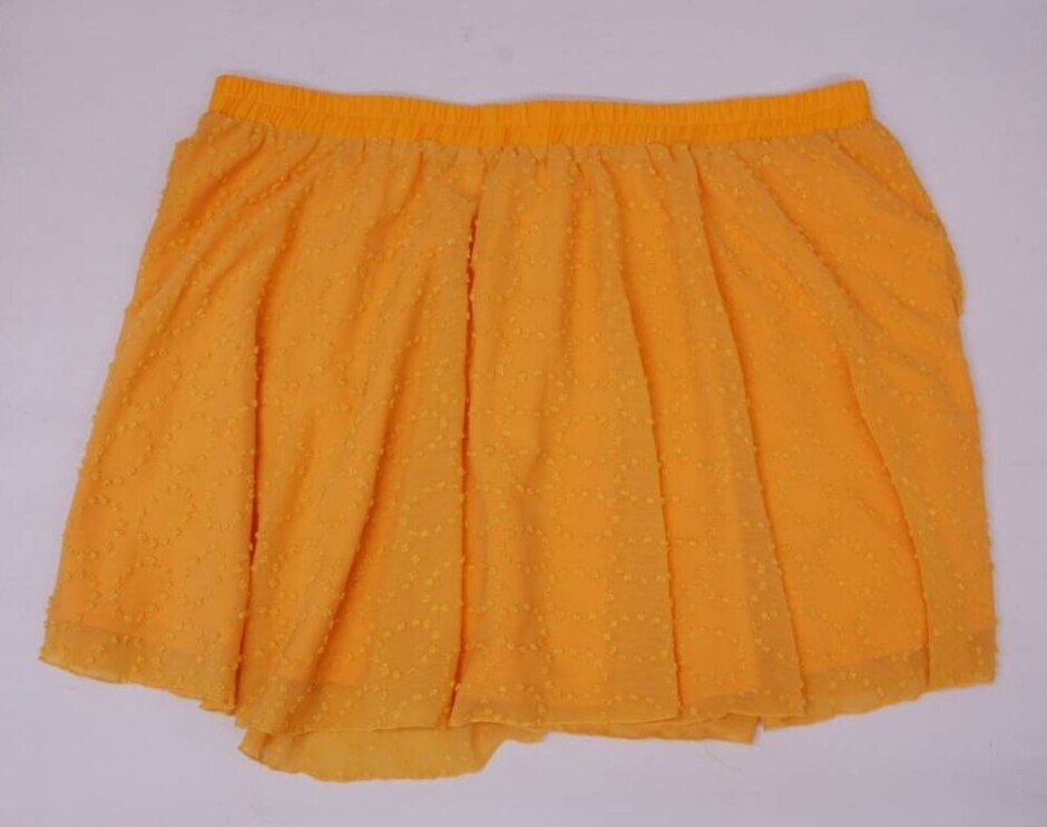 shein skirt yellow size: one size