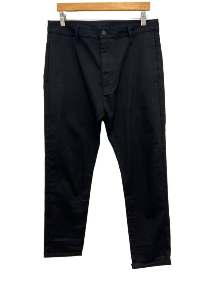bassike high waisted trousers black size: m